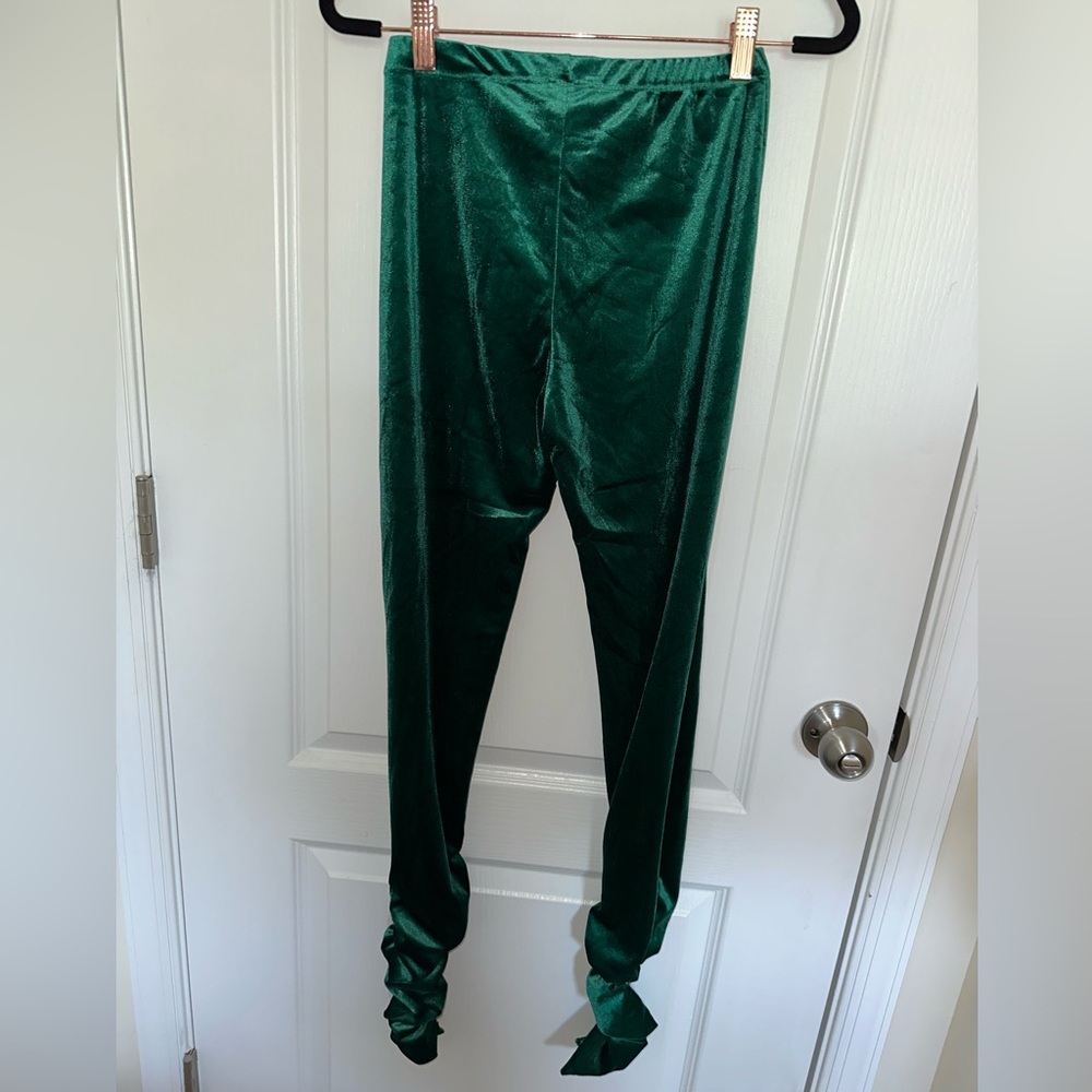 OliveOla Green Suede Legging